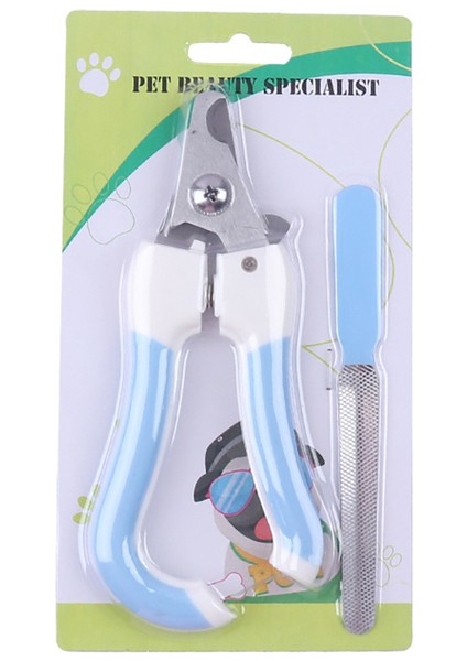 Mavi L 17X7 cm Profesyonel Evcil Hayvan Tırnak Makası Çelik Köpek Kedi Tırnak Giyotin Emek Tasarrufu Sağlayan Makaslar Uygun Köpekler Bakım Malzemeleri (Yurt Dışından)