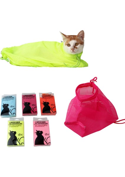 Mavi M Kediler Bakım Banyo Örgü Çanta Banyo Tırnak Kırpma Için Hiçbir Çizilme Kısıtlama Muayene Kedi Malzemeleri (Yurt Dışından) fiyatları