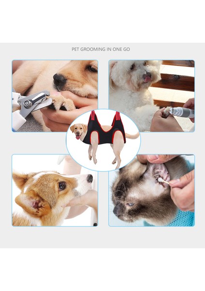 Küçük -Mavi M Evcil Hayvan Hamak, Tırnak Makası / Giyotin Tırnak Dosyası Yavru Köpekler Kedi Bakım Hamak Koşum Kısıtlama Banyo Çantası Köpek Malzemeleri (Yurt Dışından) modelleri