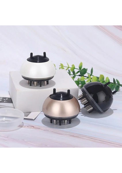Altın 6x5.8 cm Aplikatör Saç Derisi Yağı Şişesi Serum Tarak Fırça Büyüme Rulo Kök Scrubber Derin Duş Silikon Dağıtıcı Boş Uygulayarak (Yurt Dışından)