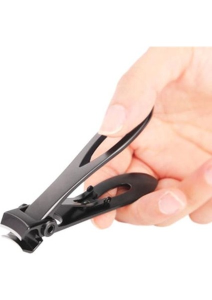 Büyük Siyah Tırnak Makası Paslanmaz Çelik Geniş Çene Açılış Manikür Tırnak Makası Tırnak Kesici Kalın Sert Batık Ayak Tırnağı Pedikür Aracı (Yurt Dışından)