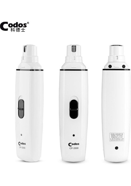 2 Adet Kafa No Box Codos CP-3300 Profesyonel Köpek Tırnak Makası Şarj Edilebilir Elektrikli Pet Kedi Pençesi Tırnak Öğütücü Kırpma Hayvan Pençesi Bakım Makinesi (Yurt Dışından) indirimleri