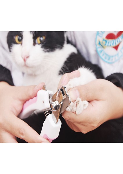 Pembe Pet Kedi Köpek Tırnak Makası Kesici Paslanmaz Çelik Bakım Makası Clippers Pençe Tırnak Makası Kilitli Pet Malzemeleri (Yurt Dışından)