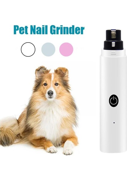 Pembe Köpek Tırnak Öğütücü USB Şarj Edilebilir Elektrikli Köpek Tırnak S Pet Bakım Ekipmanları Tırnak Kesici Malzemeleri M5S3 (Yurt Dışından) fırsatları