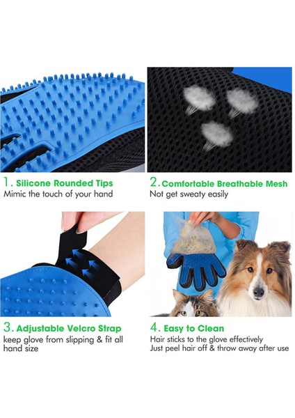 Mavi Sağ Eldiven 23X17X2Cm Nıcrew Kedi Bakım Eldiveni Kediler Için Yün Eldiven Pet Saç Fırçası Tarak Eldiven Pet Köpek Temizleme Masaj Eldiveni Hayvan Için (Yurt Dışından) indirimleri