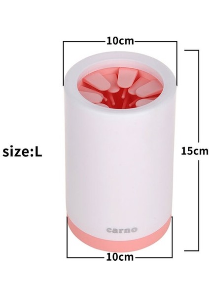 Pembe L Gösterisi Olarak Hoopet Köpek Paw Temizleyici Bardak Yumuşak Silikon Taraklar Taşınabilir Pet Ayak Yıkama Bardak Paw Temiz Fırça Yıkama Kirli Kedi Ayağı Temizleme (Yurt Dışından)