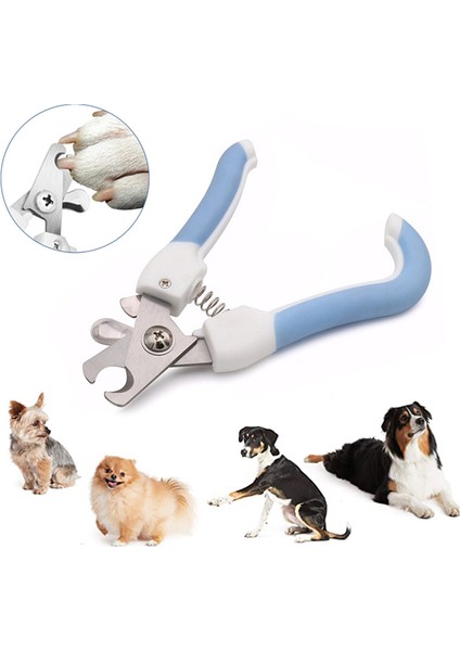 Mavi 14.5x5.5 cm Profesyonel Evcil Hayvan Tırnak Makası Çelik Köpek Kedi Tırnak Giyotin Emek Tasarrufu Sağlayan Tırnak Makası Kullanışlı Köpek Bakım Malzemeleri (Yurt Dışından) fiyatları