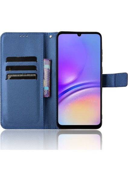 Samsung Galaxy A05 4g Kasa Deri Stand Elmas Doku Koruyucu Telefon Kapağı (Yurt Dışından)