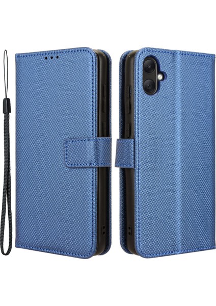 Samsung Galaxy A05 4g Kasa Deri Stand Elmas Doku Koruyucu Telefon Kapağı (Yurt Dışından)
