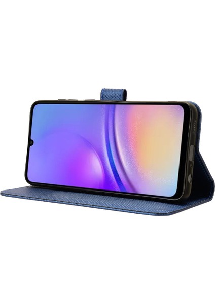 Samsung Galaxy A05 4g Kasa Deri Stand Elmas Doku Koruyucu Telefon Kapağı (Yurt Dışından)