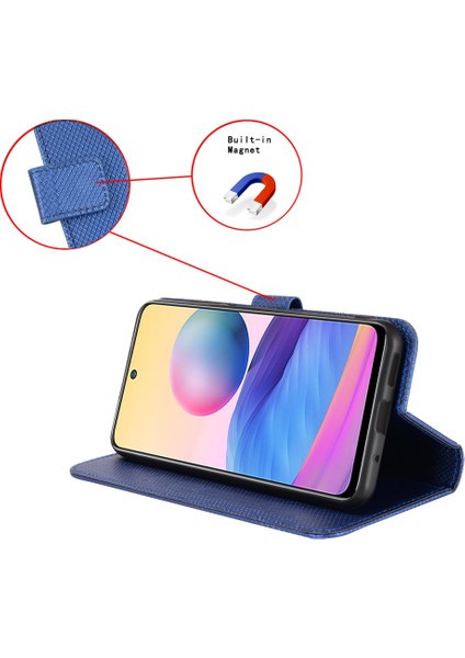 Samsung Galaxy A05 4g Kasa Deri Stand Elmas Doku Koruyucu Telefon Kapağı (Yurt Dışından)
