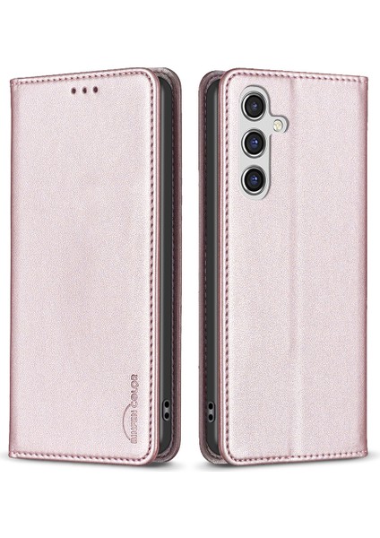 Samsung Galaxy A15 4g Kasa Kart Tutucu Pu Deri Stand Kapağı (Yurt Dışından)