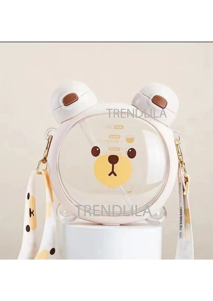 Yuvarlak Ayıcık Matara 750 ml Suluk YUVARLK750