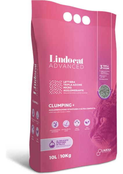 Advanced Clumping + Bebek Pudrası Kokulu kedi Kumu 10 L