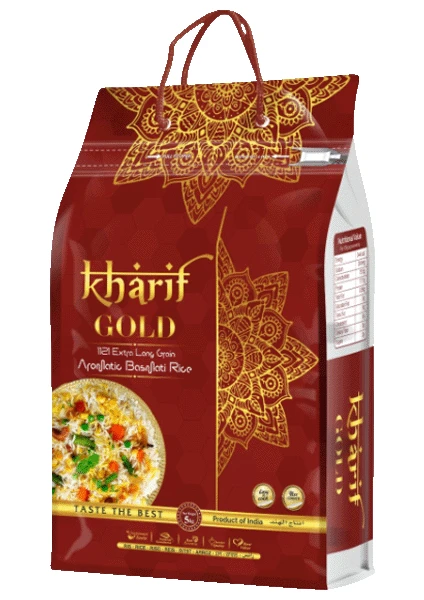 Khaarif Gold Dolgun ve Iri Taneli Uzak Doğu Basmati Hint Iran Pirinci (5kg)