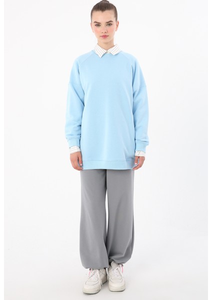 3 Iplik Oversize Basic Sweatshirt