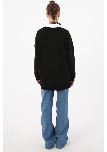 3 Iplik Oversize Basic Sweatshirt