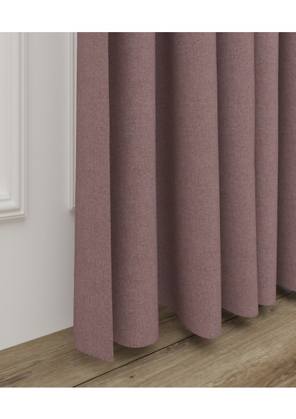 Enza Lüx Keten Blackout Karartma Güneşlik Perde Yüksek Kaliteli Düz Pilesiz - Lila fiyatları