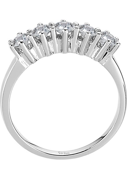 F Renk 0,80 Karat Pırlanta 5 Taş Yüzük 0404R0216 modelleri