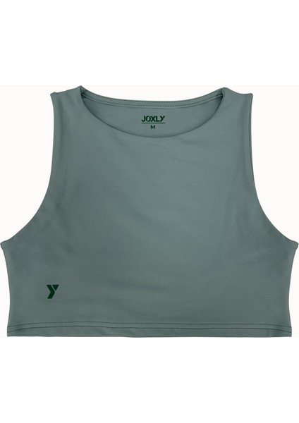 Halter Yaka Mint Yeşili Crop Top