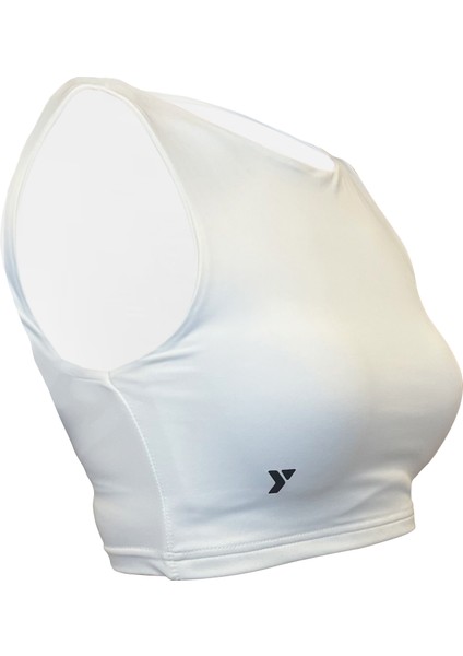 Halter Yaka Beyaz Crop Top fiyatları