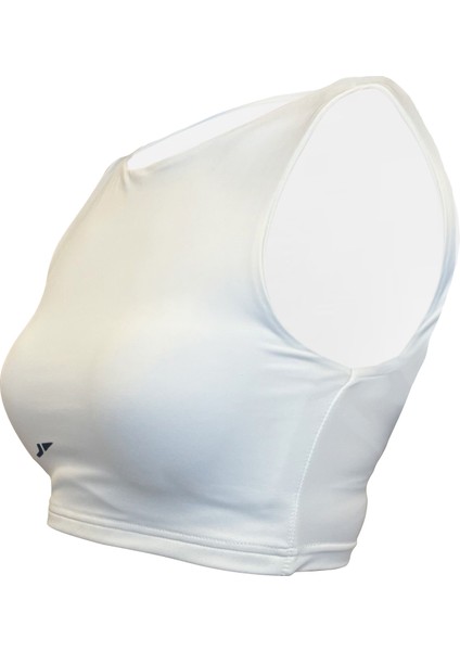 Halter Yaka Beyaz Crop Top modelleri