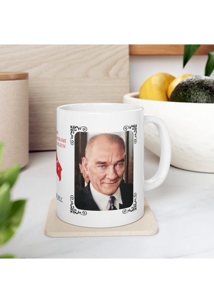 Cumhuriyetin 100. Yılı Hatırası Bardak , Kişiye Özel Isim Baskılabilir , 29 Ekim Cumhuriyet Bayramı fırsatları