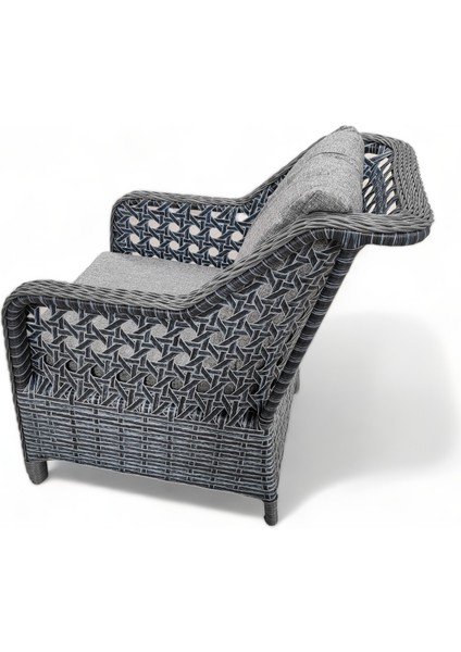 Nova Rattan Örgü 2+1+1+Masa,Kayrak Gri fırsatları