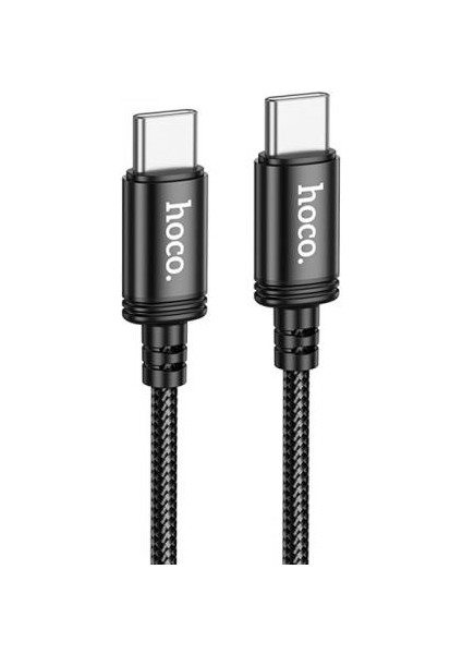 Hc Series 1mt 60W Type-C To Type-C Süper Hızlı Şarj ve Data Kablosu, Akım ve Isı Korumalı Halat Kopmaz Kablo