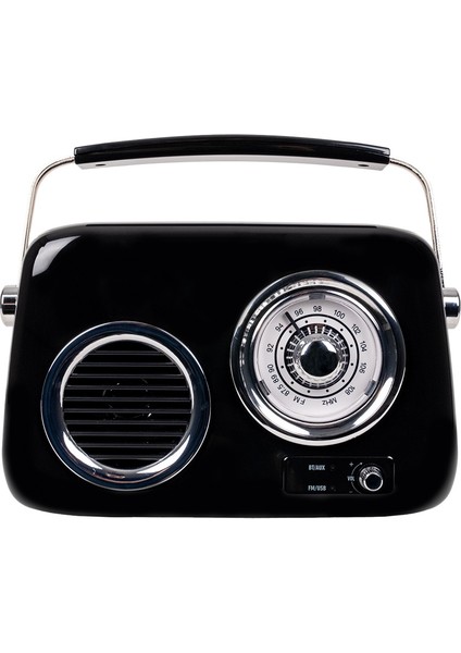 FB-R302-BK Siyah Retro Radyo ve Bluetooth Hoparlör