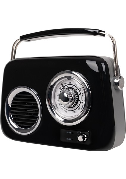 FB-R302-BK Siyah Retro Radyo ve Bluetooth Hoparlör
