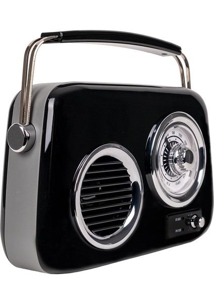 FB-R302-BK Siyah Retro Radyo ve Bluetooth Hoparlör