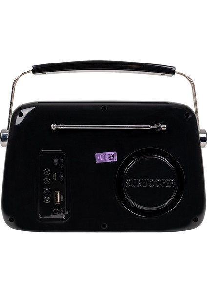FB-R302-BK Siyah Retro Radyo ve Bluetooth Hoparlör