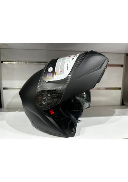 Kask SW-917 Çene Açılır Güneş Gözlüklü Mat Siyah
