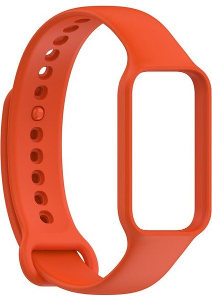 Casestreet Xiaomi Smart Band 8 Active Kordon Silikon Mat Klasik Krd 18 Turuncu
