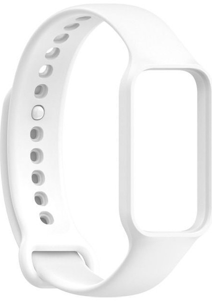Casestreet Xiaomi Smart Band 8 Active Kordon Silikon Mat Klasik Krd 18 Beyaz