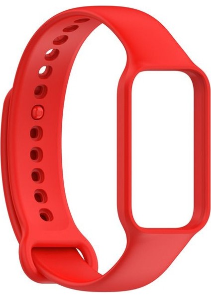 Casestreet Xiaomi Smart Band 8 Active Kordon Silikon Mat Klasik Krd 18 Kırmızı