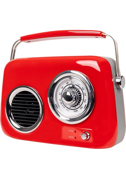 FB-R302-RD Kırmızı Retro Radyo ve Bluetooth Hoparlör