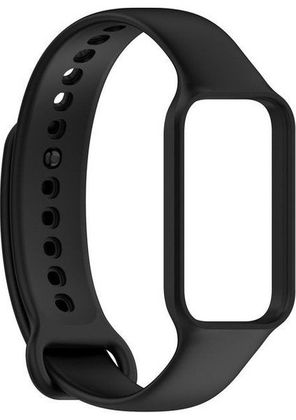 Casestreet Xiaomi Smart Band 8 Active Kordon Silikon Mat Klasik Krd 18 Siyah