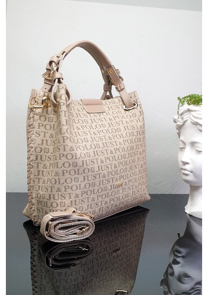 4 Bölmeli Büyük Boy Örgülü Model Ayarlanabilir Askılı Kadin Omuz Cantasi 2180 Kum indirimleri