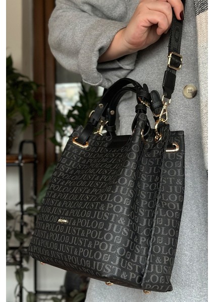 4 Bölmeli Büyük Boy Örgülü Model Ayarlanabilir Askılı Kadin Omuz Cantasi 2180 Siyah fırsatları