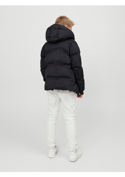 Jack & Jones Rüzgara Dayanikli Logo Baskili Puffer Mont - Çocuk