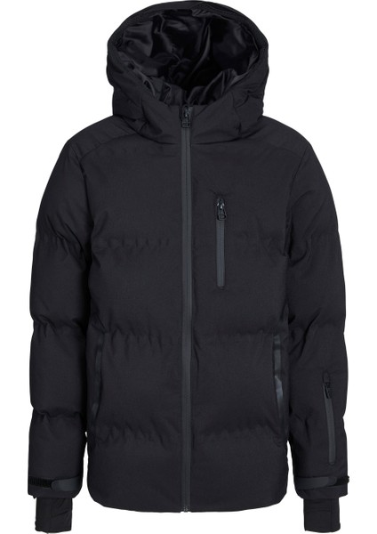 Jack & Jones Rüzgara Dayanikli Logo Baskili Puffer Mont - Çocuk