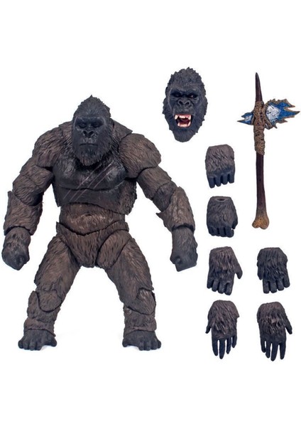 Godzilla Vs. Kong Gorilla Oyuncak El Modeli Aksiyon Figürü (Yurt Dışından)