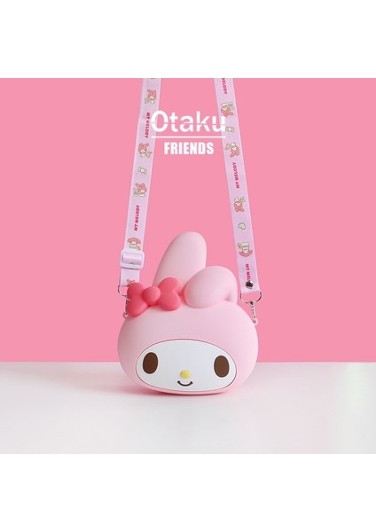 Sanrio Büyük Melody Sevimli Çocuk Silikon Crossbody Bag Para Çantası (Yurt Dışından)