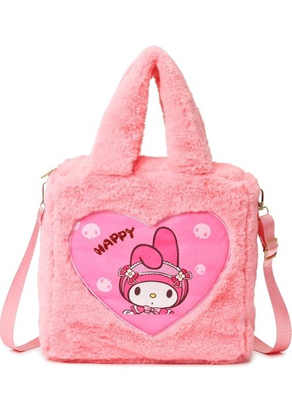 Kuromi Melody Peluş El Çantası Kişiselleştirilmiş Crossbody Sırt Çantası Çanta Omuz Çantası (Yurt Dışından)