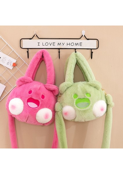 Sevimli Peluş Omuz Çantası Karikatür Moda Crossbody Çanta Çanta El Çantası Bebek Çanta (Yurt Dışından)