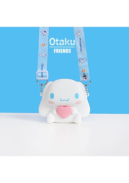 Sanrio Küçük Aşk Tarçınlı Köpek Sevimli Çocuk Silikon Crossbody Bag Para Çantası Çantası (Yurt Dışından)