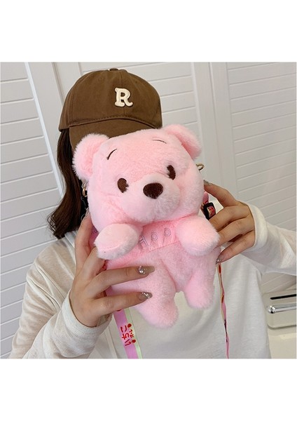 Karikatür Peluş Crossbody Bag Winnie The Pooh Peluş Oyuncak Omuz Çantası (Yurt Dışından)