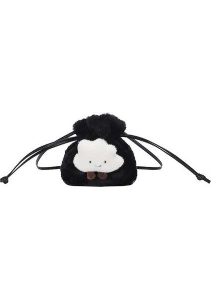 Peluş Sevimli Küçük Çanta, Şık Çizgi Film Bulut Omuz Çantası, Girly Kalp Omuz Crossbody Çanta (Yurt Dışından)